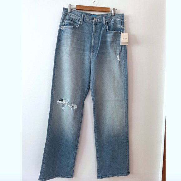 MOTHER High Waisted Tunnel Vision Sneak Jeans (Sippin' Sweet Tea) Size 32 NWT - Picture 5 of 9